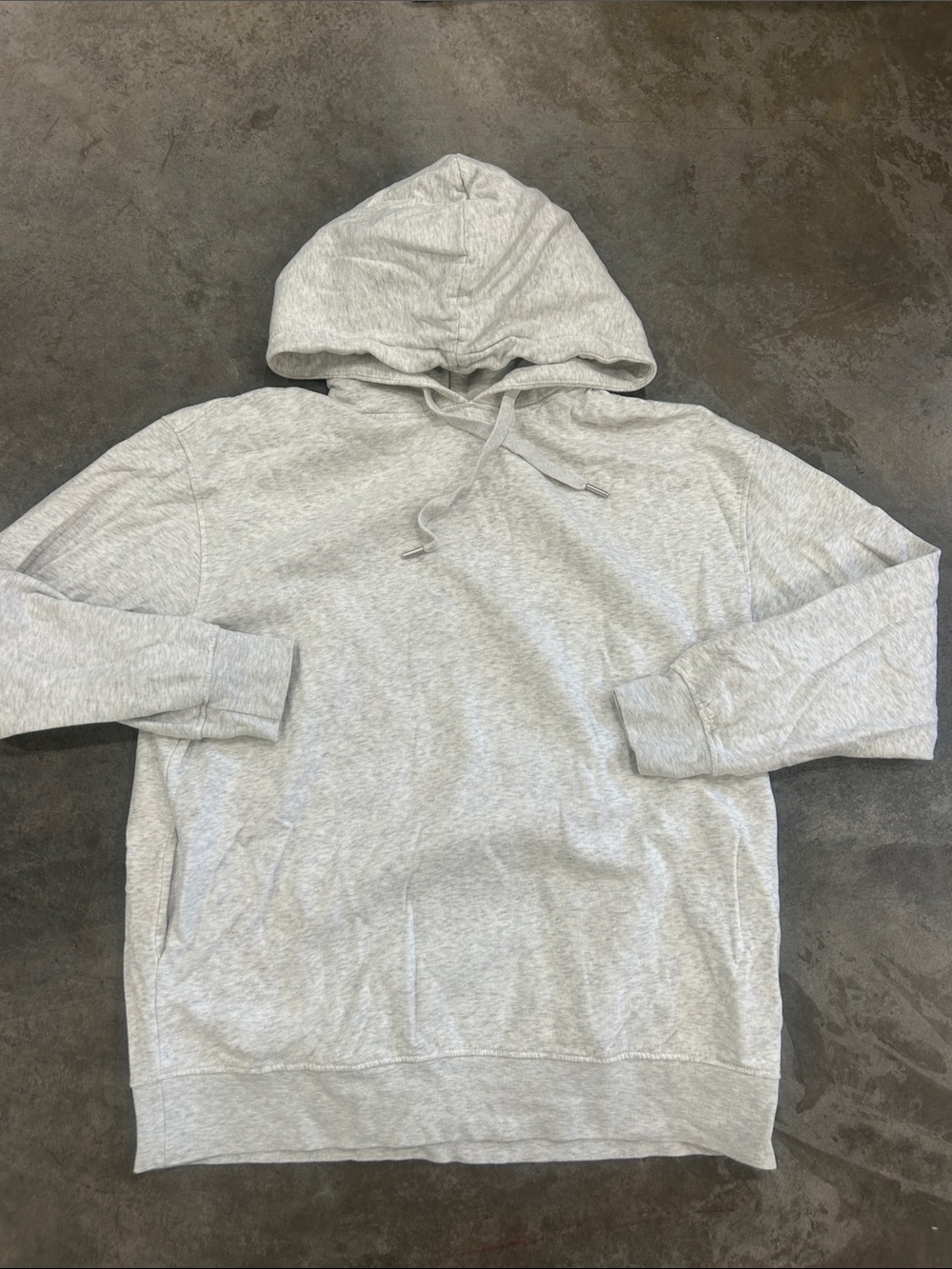Womans Light Gray Pullover Hoodie